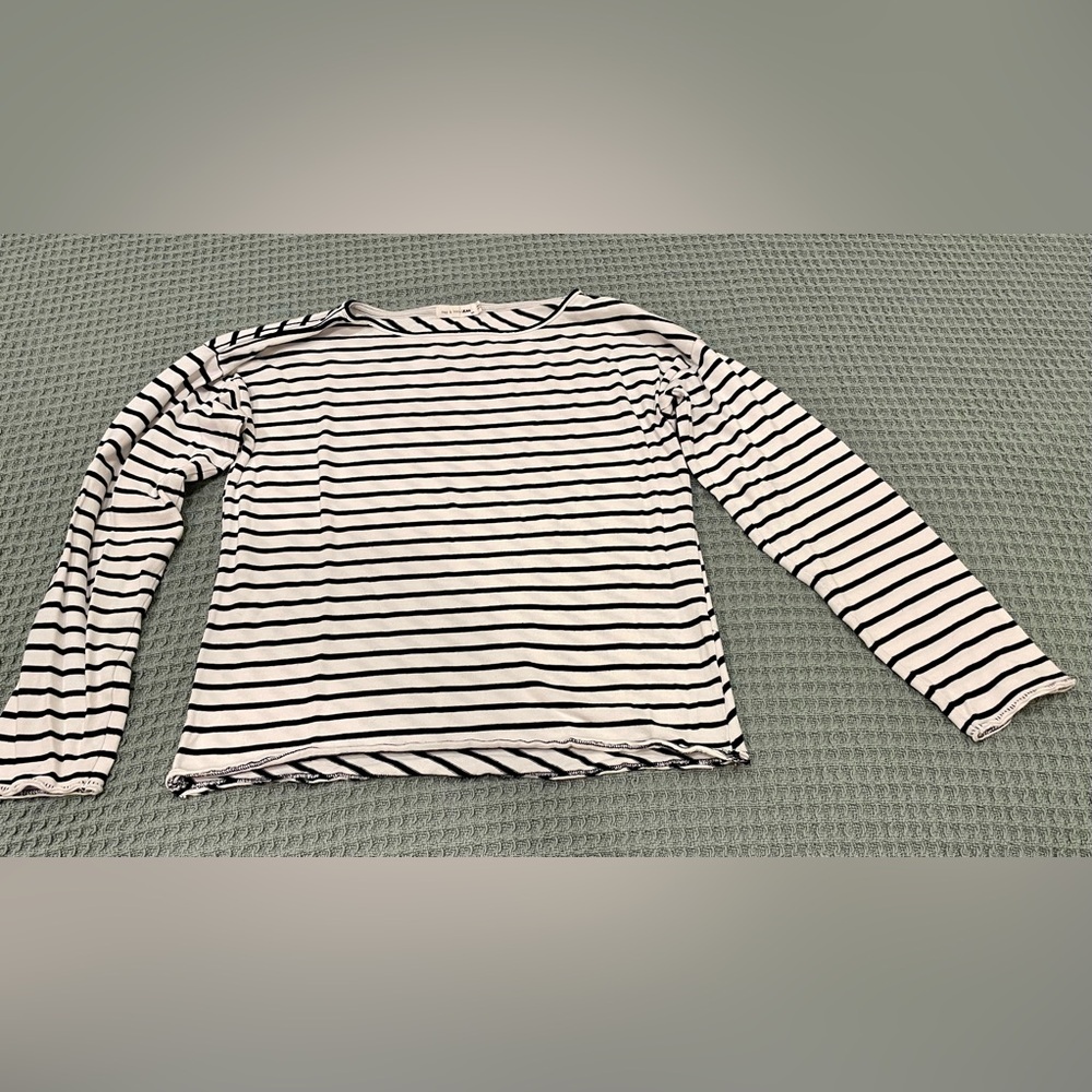 Rag & Bone Navy and White Striped Top